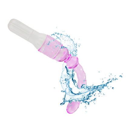 Pink Flexible Textured Vibrator