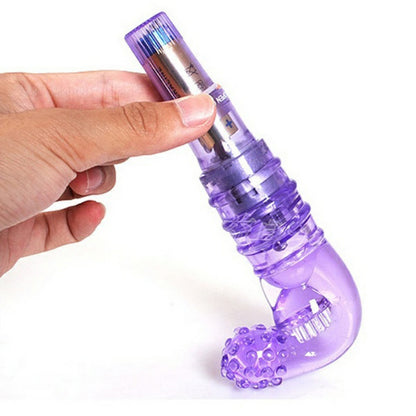 Purple Curved Rabbit Vibrator