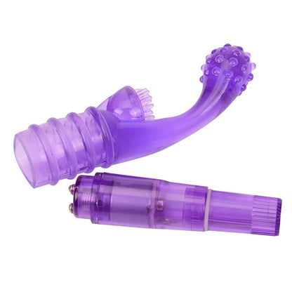 Purple Curved Rabbit Vibrator