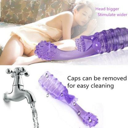 Purple Curved Rabbit Vibrator