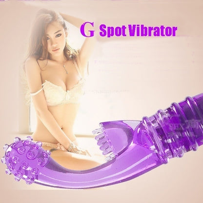 Purple Curved Rabbit Vibrator