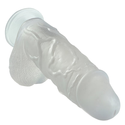 8 Inch Clear Suction Base Dildo