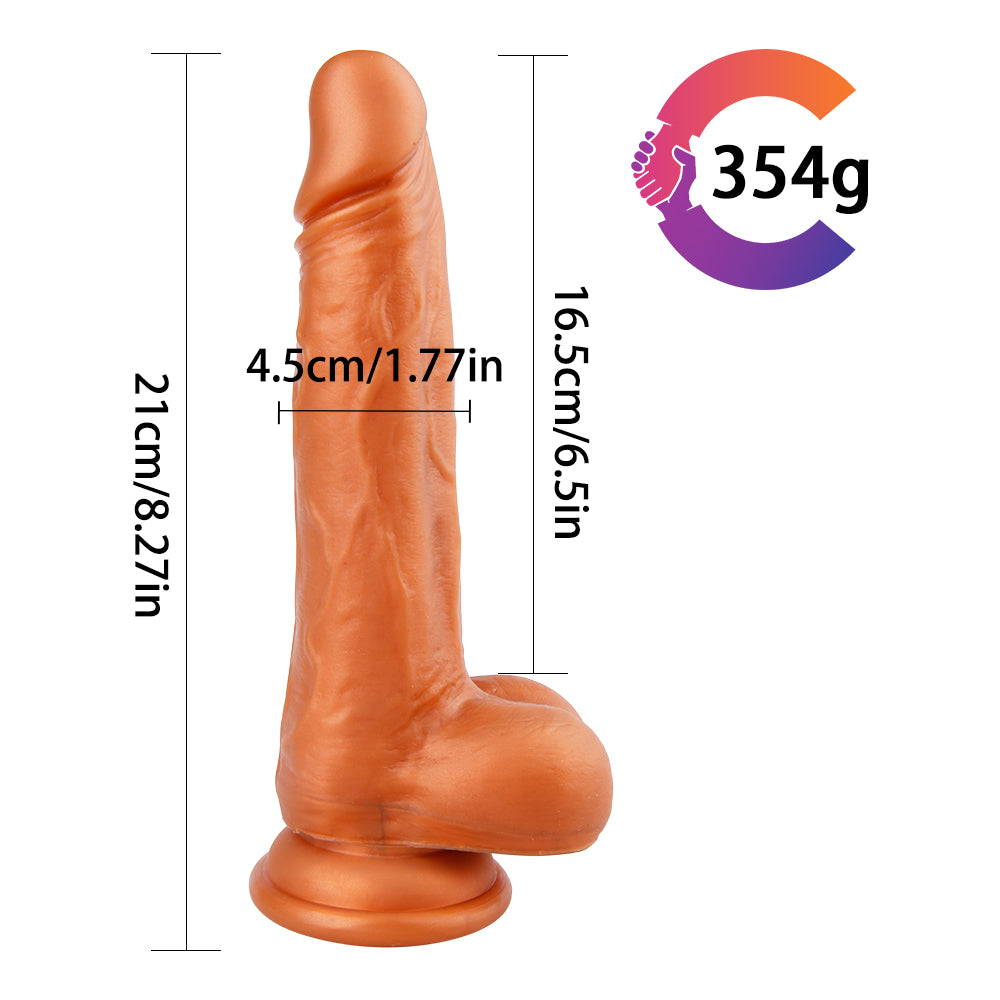 8 inch silicone realistic dildo