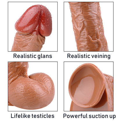 Textured PVC Suction Cup Dildo