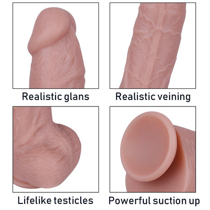 9 Inch Silicone Suction Cup Dildo