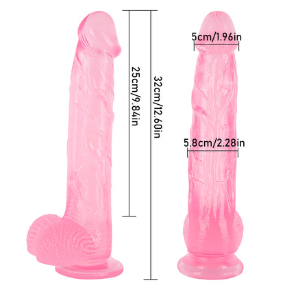 12 Inch Large Pink Dildo