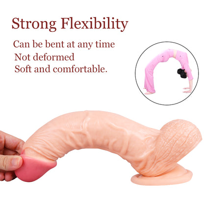 10 Inch Stick Dildo with Base