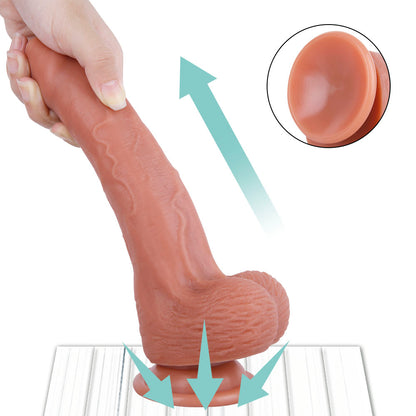 8 Inch Realistic Silicone Dildo