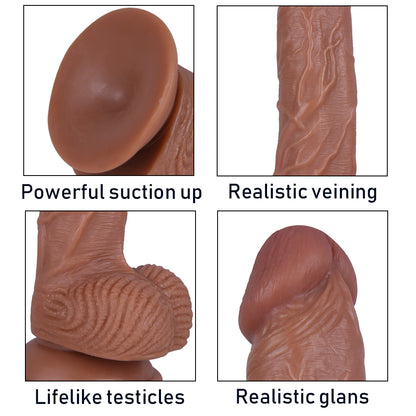 Brown Dildo with Suction Base