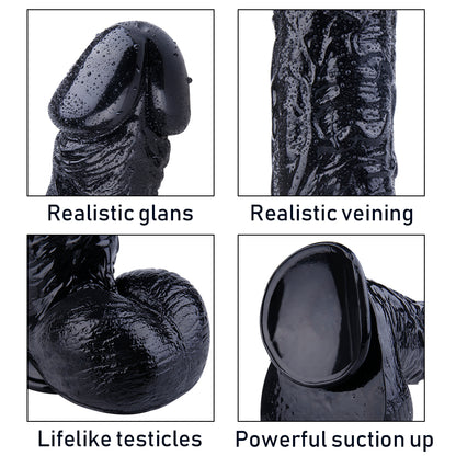 Textured PVC Suction Cup Dildo