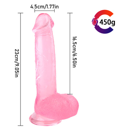 9 Inch Contoured Realistic Dildo