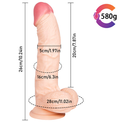 10 Inch Stick Dildo with Base