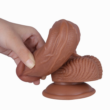 Brown Dildo with Suction Base
