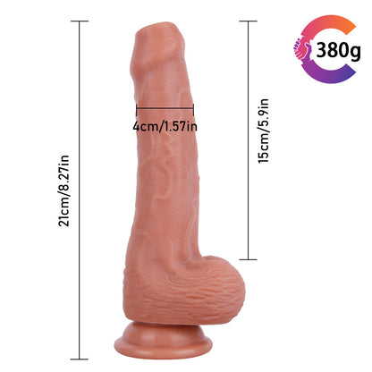 8 Inch Realistic Silicone Dildo
