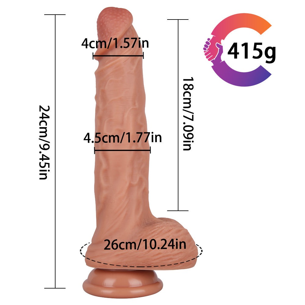 9 inch thick realistic dildo