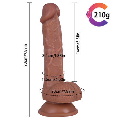 Brown Dildo with Suction Base