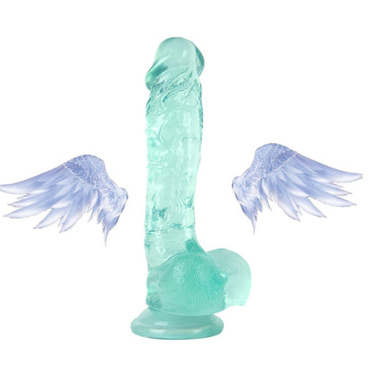 Textured Suction Cup Dildo in Black