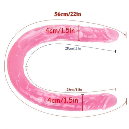 Double ended dildo for Women Realistic 21.56 inch Super Long Bendable dildo sex toys for Women Pleasure Beginners Soft massage wand for Couple