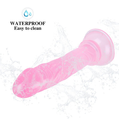 Realistic Adult Dildo Beginners Handsfree Dildo for Women Pleasure  Soft Small 6 inch didlo with Suction Cup Massage Wand Sex toys for beginner