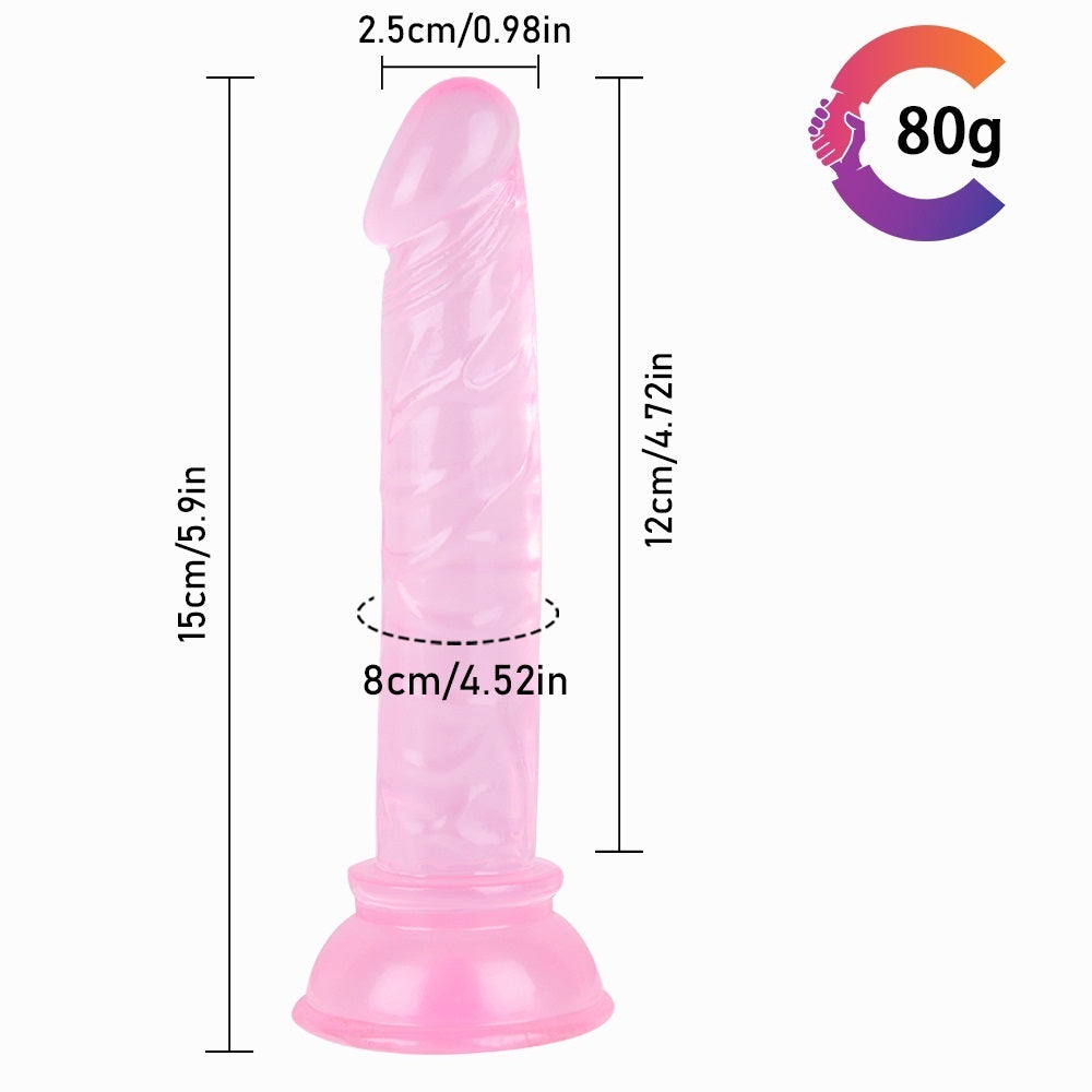 Realistic Adult Dildo Beginners Handsfree Dildo for Women Pleasure  Soft Small 6 inch didlo with Suction Cup Massage Wand Sex toys for beginner