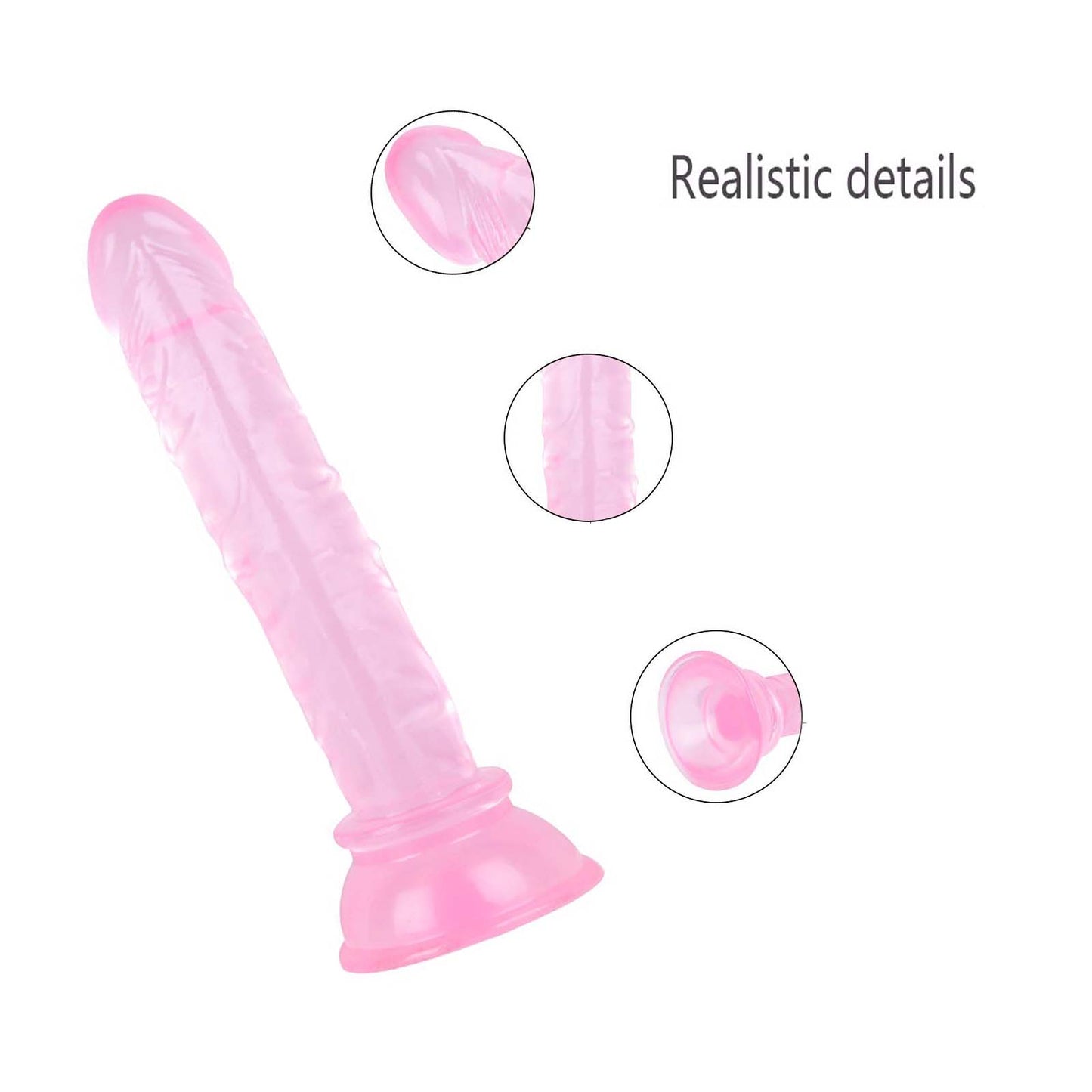 Realistic Adult Dildo Beginners Handsfree Dildo for Women Pleasure  Soft Small 6 inch didlo with Suction Cup Massage Wand Sex toys for beginner