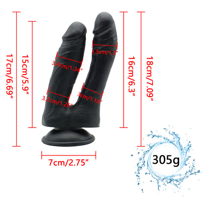 Blue Double-Ended Dildo