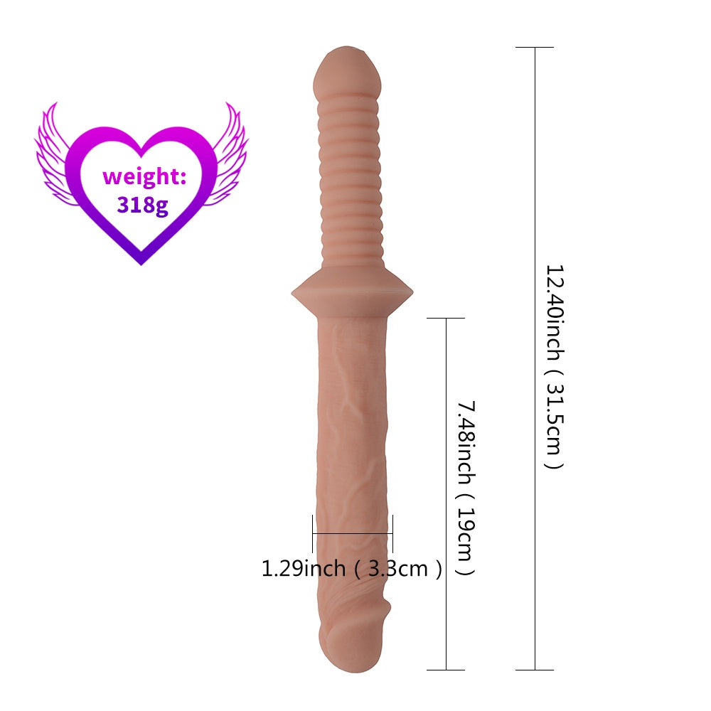 Double-ended soft massage stick