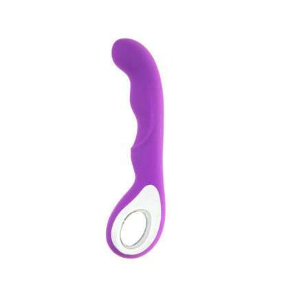 Purple Wave-Profile Rechargeable Vibrator