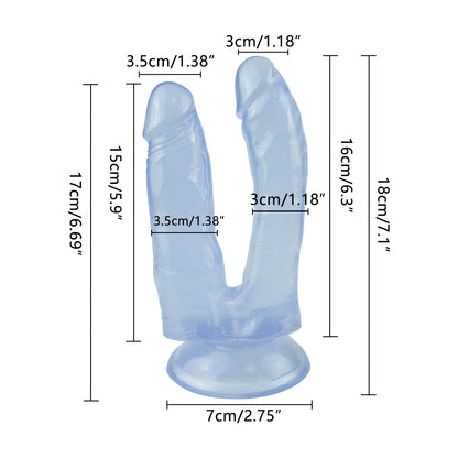 Blue Double-Ended Dildo