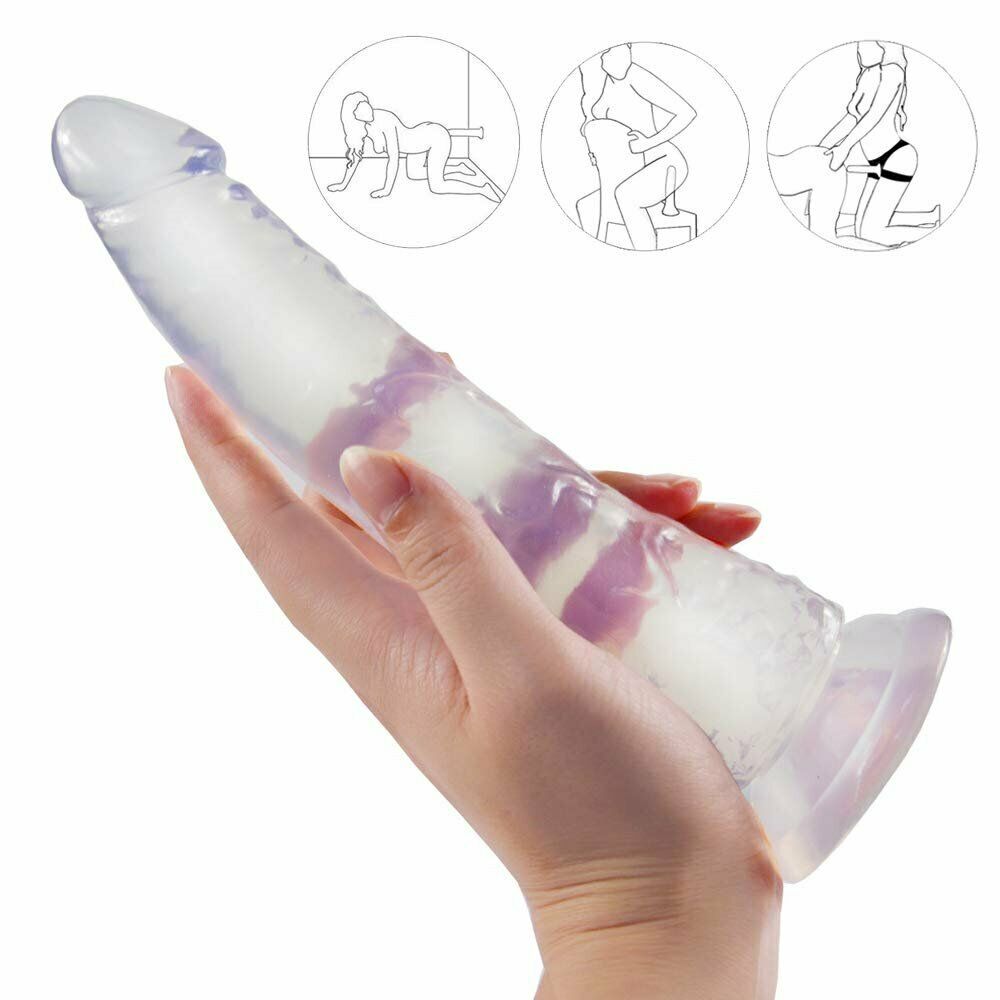 Dildo for Women Pleasure 8 inches Beginner Thrusting Sexy with Suction Cup Flexible Waterproof Realistic Adult Toys Personal Massager Tool