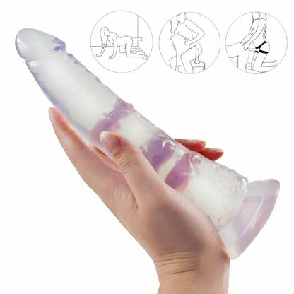 Dildo for Women Pleasure 8 inches Beginner Thrusting Sexy with Suction Cup Flexible Waterproof Realistic Adult Toys Personal Massager Tool