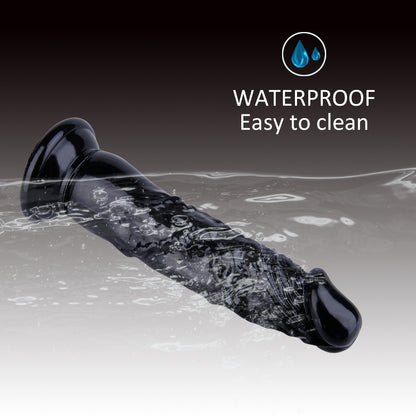 8 Inch Crystal-Look Clear Dildo