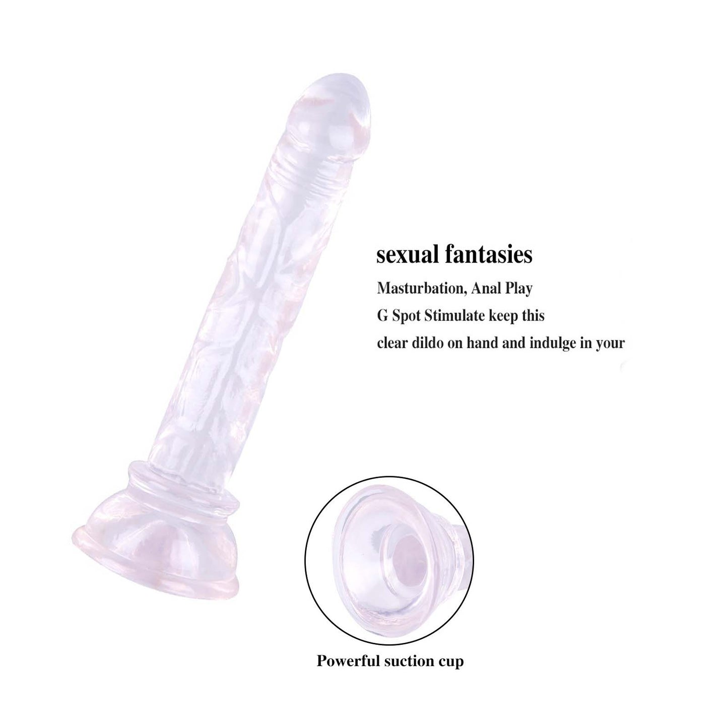 Realistic Adult Dildo Beginners Handsfree Dildo for Women Pleasure  Soft Small 6 inch didlo with Suction Cup Massage Wand Sex toys for beginner