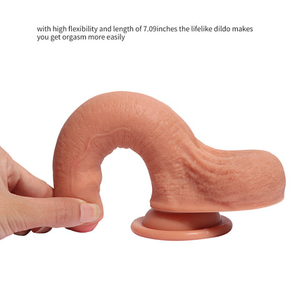 7 Inch Soft Silicone Dildo