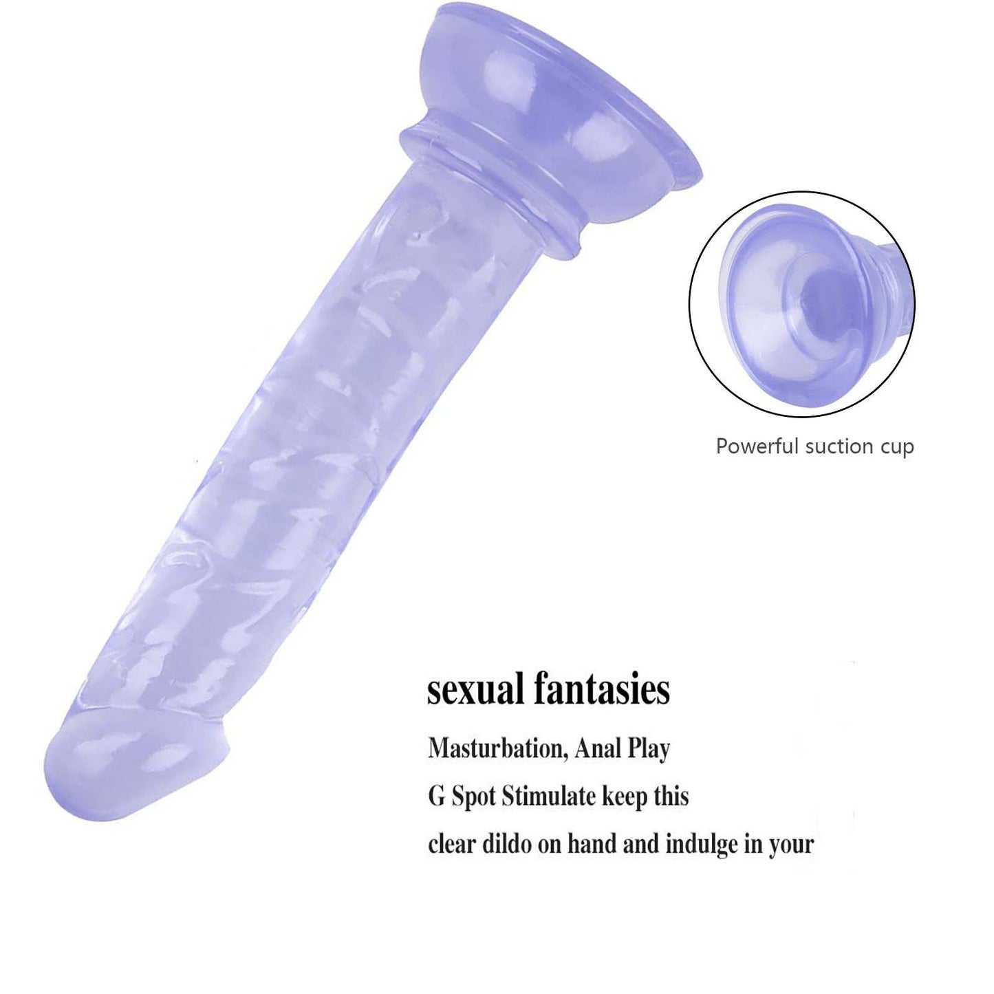 Realistic Adult Dildo Beginners Handsfree Dildo for Women Pleasure  Soft Small 6 inch didlo with Suction Cup Massage Wand Sex toys for beginner