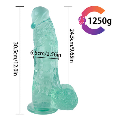 Thick Flexible Textured Dildo