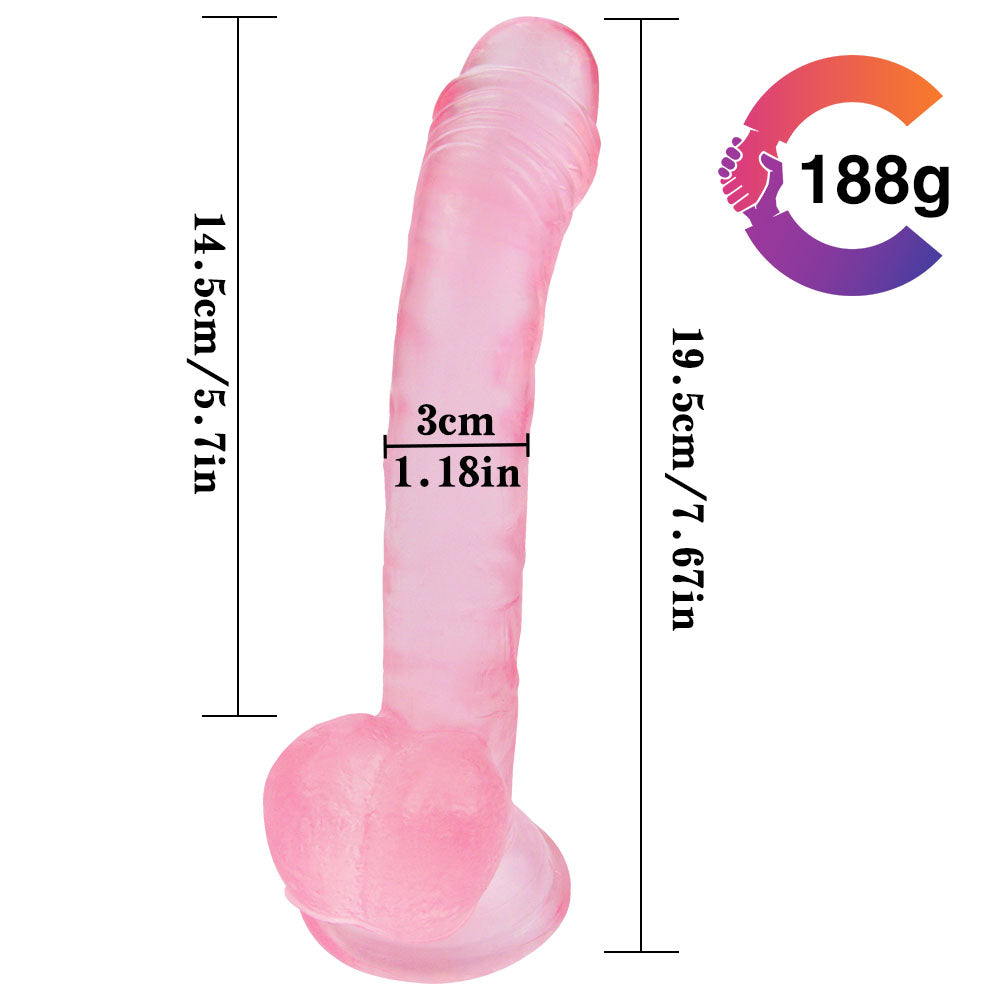 PVC 7 Inch lifelike penis dong