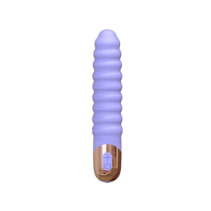 Pink Ribbed Stick Vibrator