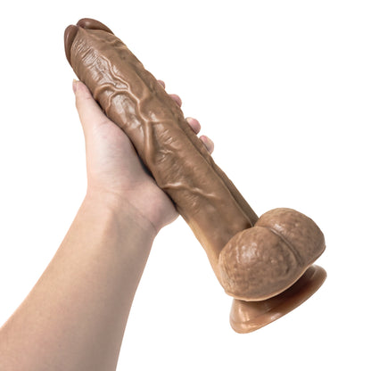 11 Inch Realistic Suction Cup Dildo