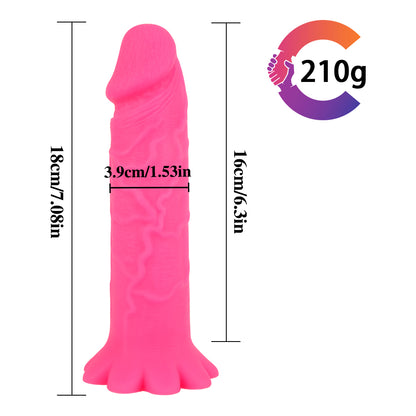 Realistic Dildo with Textured Shaft