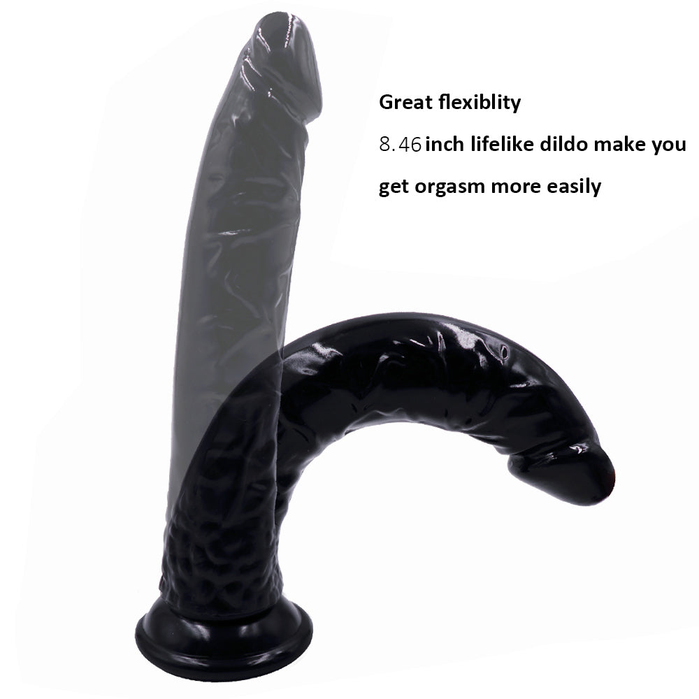 Dildo for Women Pleasure 8 inches Beginner Thrusting Sexy with Suction Cup Flexible Waterproof Realistic Adult Toys Personal Massager Tool