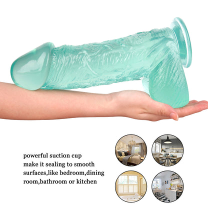 Textured PVC Suction Cup Dildo