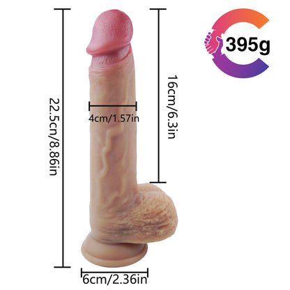 8 Inch Curved Suction Cup Dildo