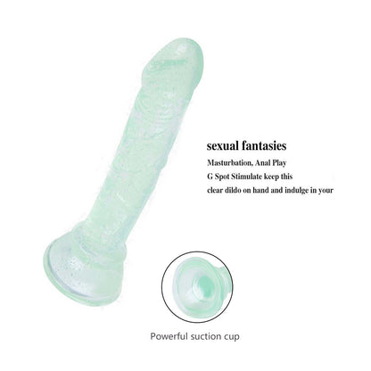 Realistic Adult Dildo Beginners Handsfree Dildo for Women Pleasure  Soft Small 6 inch didlo with Suction Cup Massage Wand Sex toys for beginner
