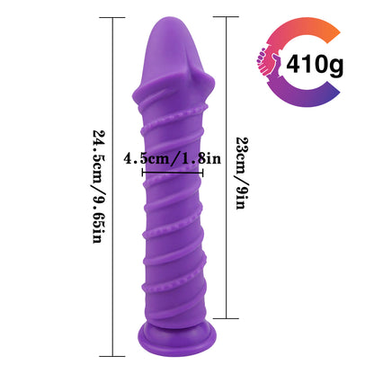 9 Inch Realistic Suction Cup Dildo