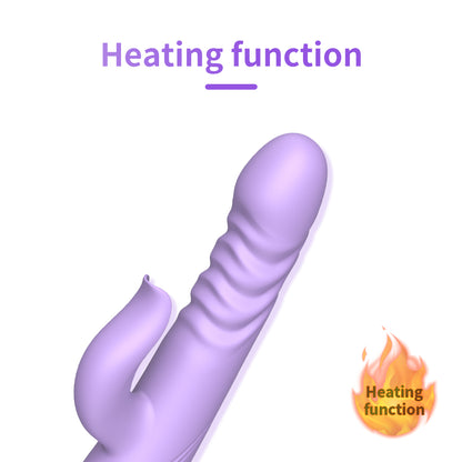 Telescopic Rabbit Vibrator in Purple