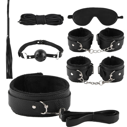 PU and Plush Restraint Set – 7 Pieces