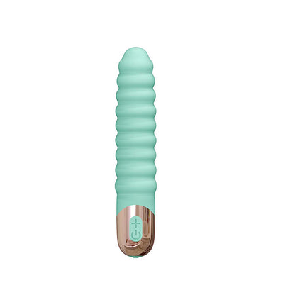 Pink Ribbed Stick Vibrator