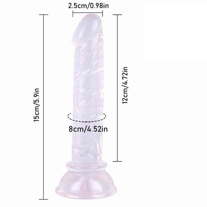 Realistic Adult Dildo Beginners Handsfree Dildo for Women Pleasure  Soft Small 6 inch didlo with Suction Cup Massage Wand Sex toys for beginner