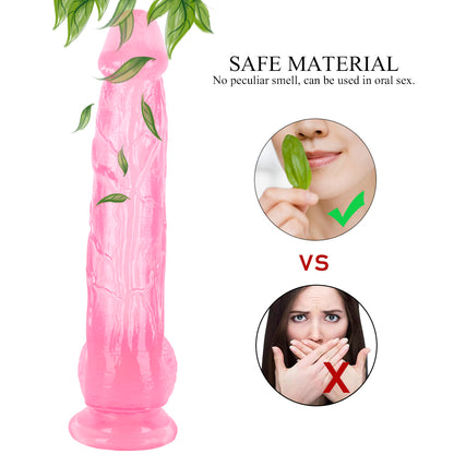12 Inch Large Pink Dildo